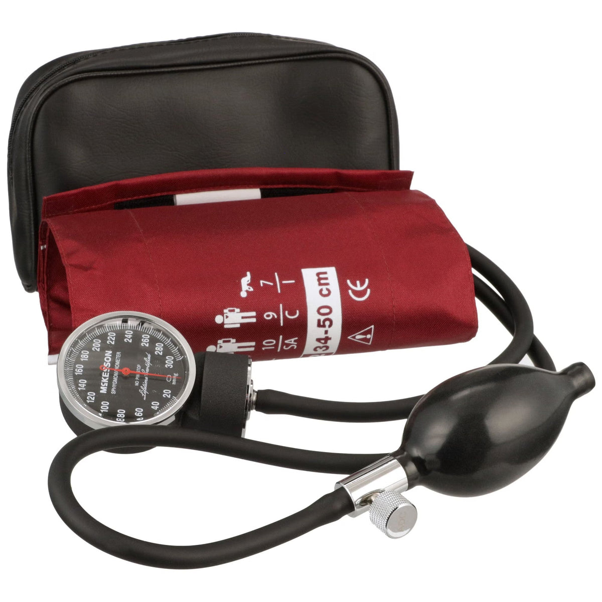 McKesson Lumeon Aneroid Sphygmomanometer with Cuff, Large Adult - 01-720-12XBDGM-Box - LL Medico