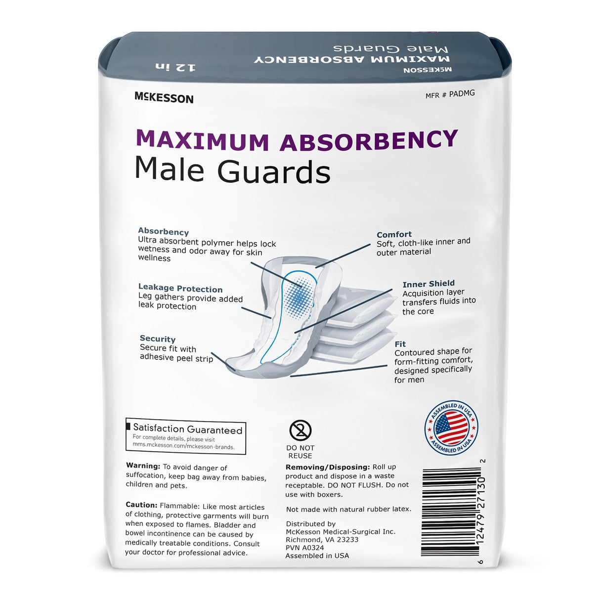 McKesson Male Guards, Maximum Absorbency - PADMG-Pack - LL Medico