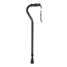 McKesson Offset Cane, Adjustable Steel, Black, 29.75" to 37.75" Height - 146-10305-6-Single - LL Medico
