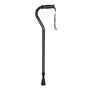 McKesson Offset Cane, Adjustable Steel, Black, 29.75" to 37.75" Height - 146-10305-6-Single - LL Medico