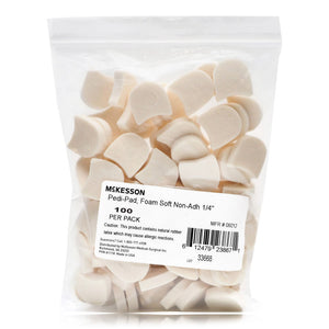 McKesson Pedi-Pad Foam Soft Non-Adhesive, 1/4", 100 Per Pack - MCK9212-Pack - LL Medico