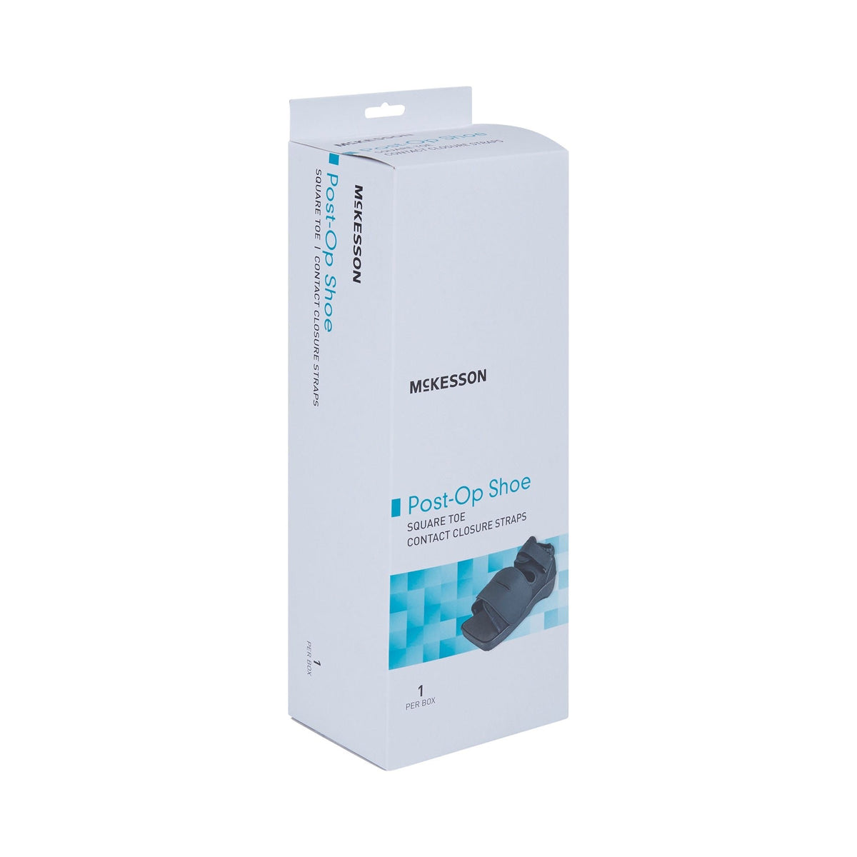 McKesson Post-Op Shoe, Square Toe, Contact Closure Straps, Unisex, Black - 155-79-81233-Single - LL Medico