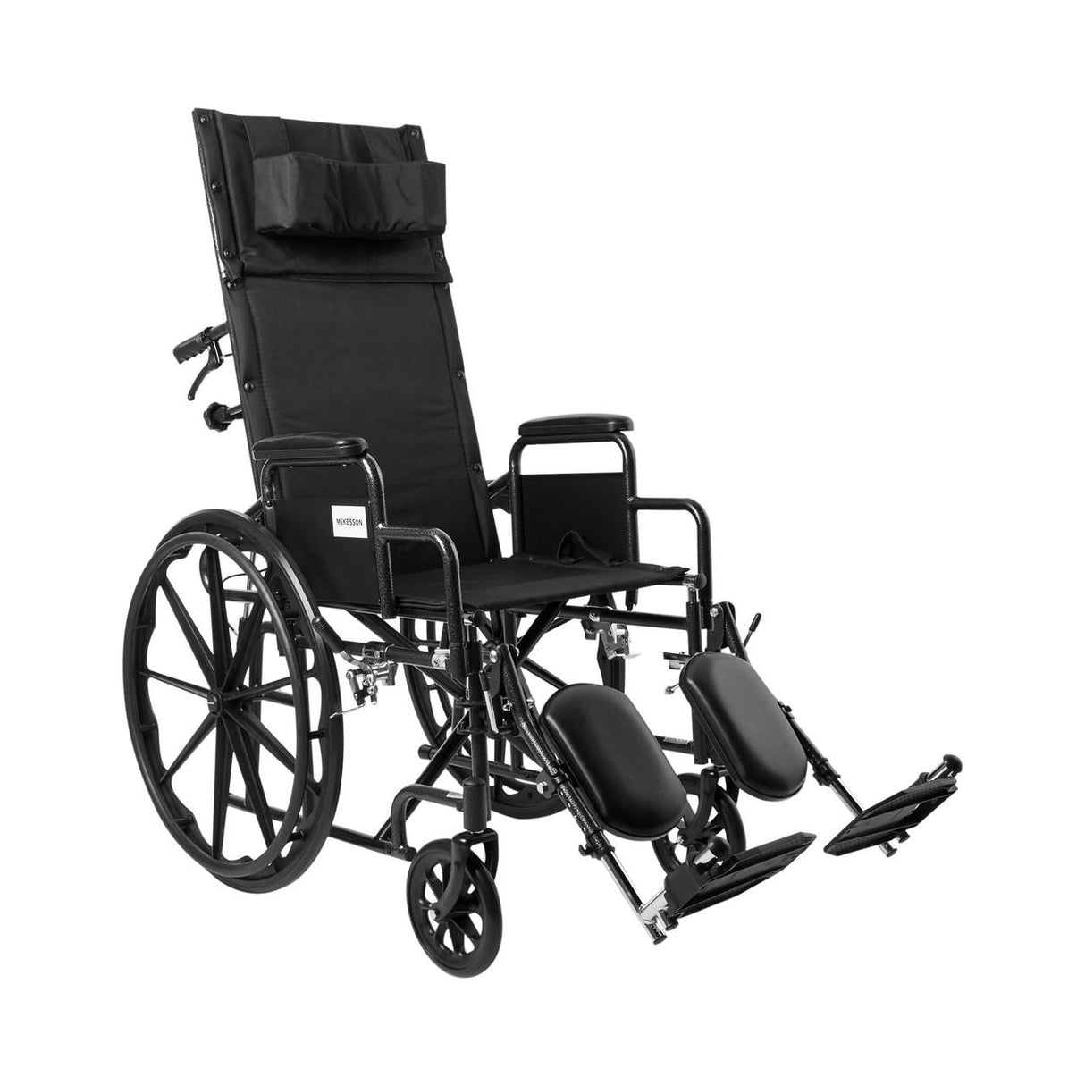 McKesson Reclining 18" Wheelchair with Detachable Desk Arms - 146-SSP18RBDDA - LL Medico