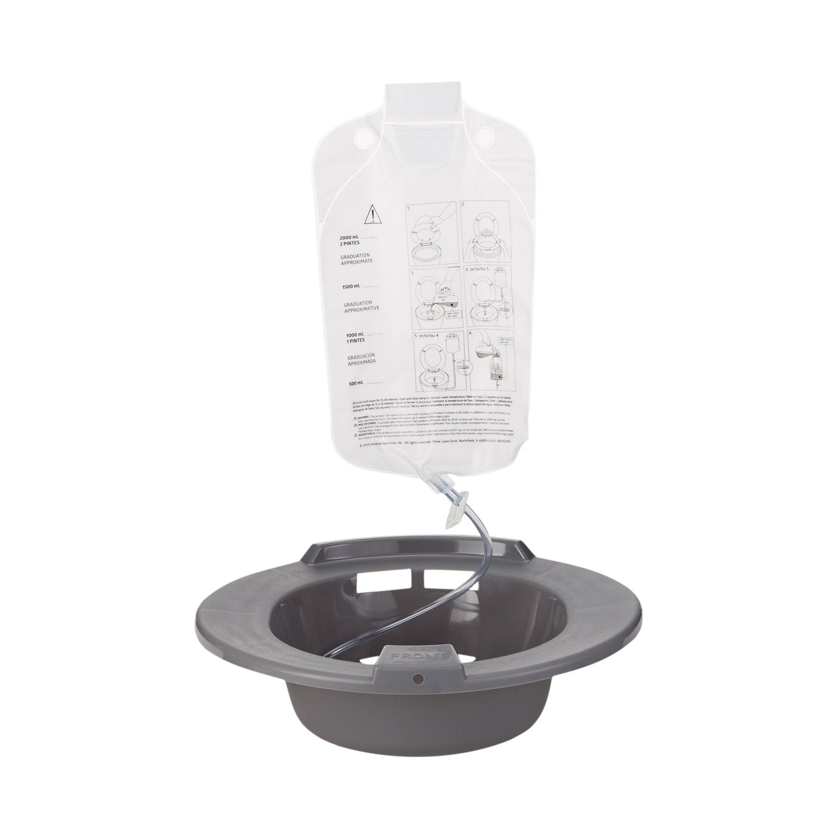 McKesson Round Sitz Bath, 2,000 mL Bag - 56-80102-Single - LL Medico