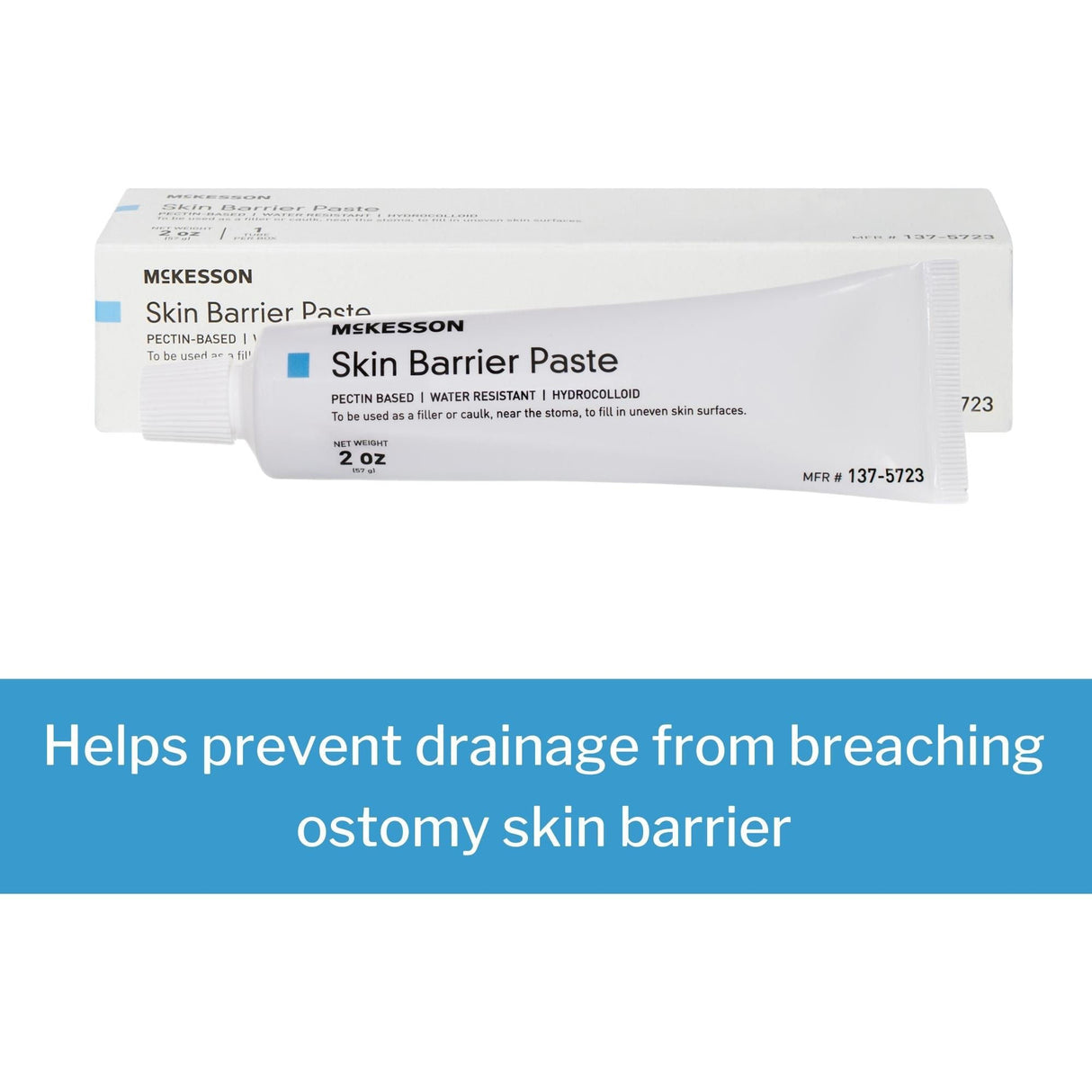 McKesson Skin Barrier Paste, Pectin & Water Based, Hydrocolloid Formula, 2-oz. - 137-5723-Single - LL Medico