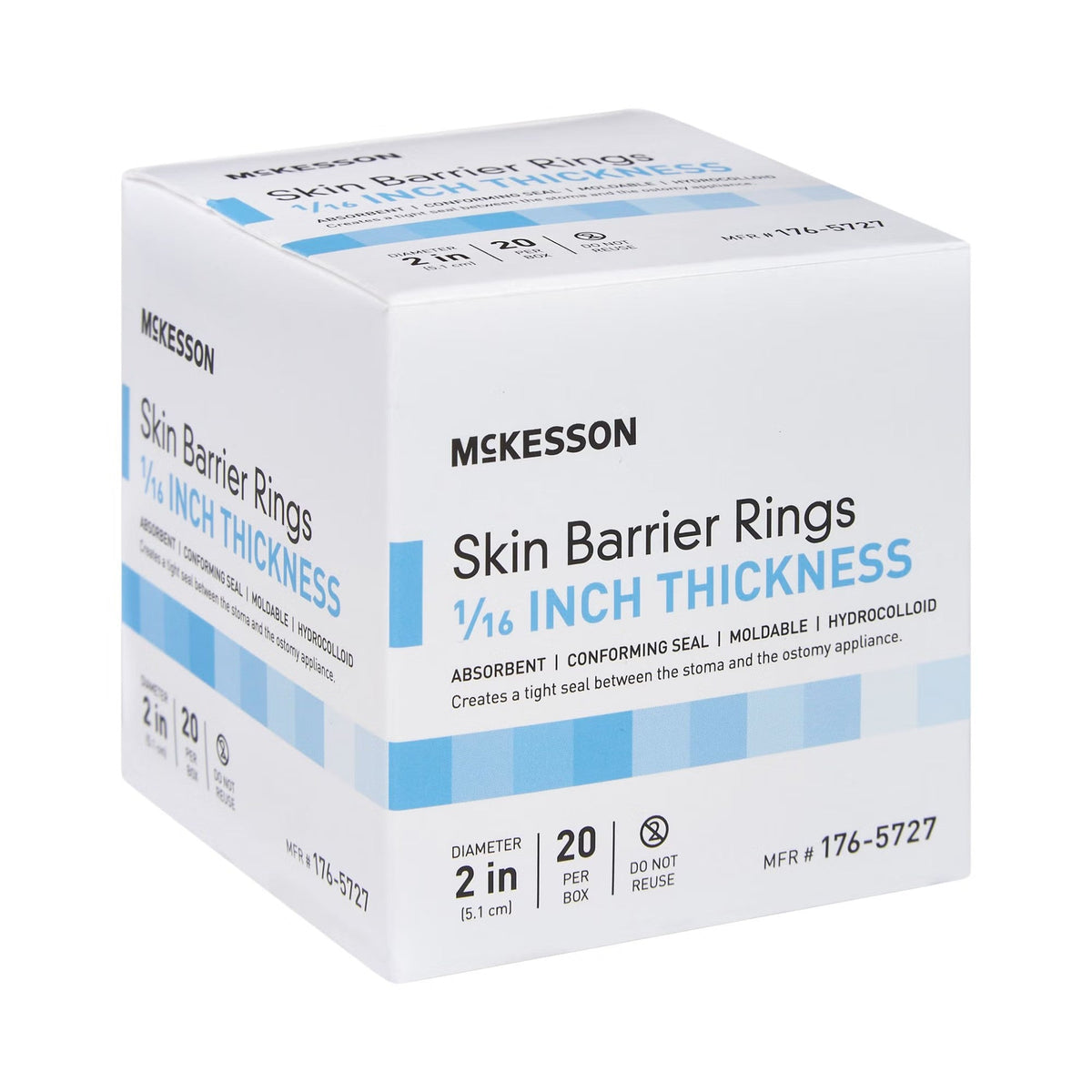 McKesson Skin Barrier Rings, 1/16" Thickness, 2" Diameter - 176-5727-Single - LL Medico