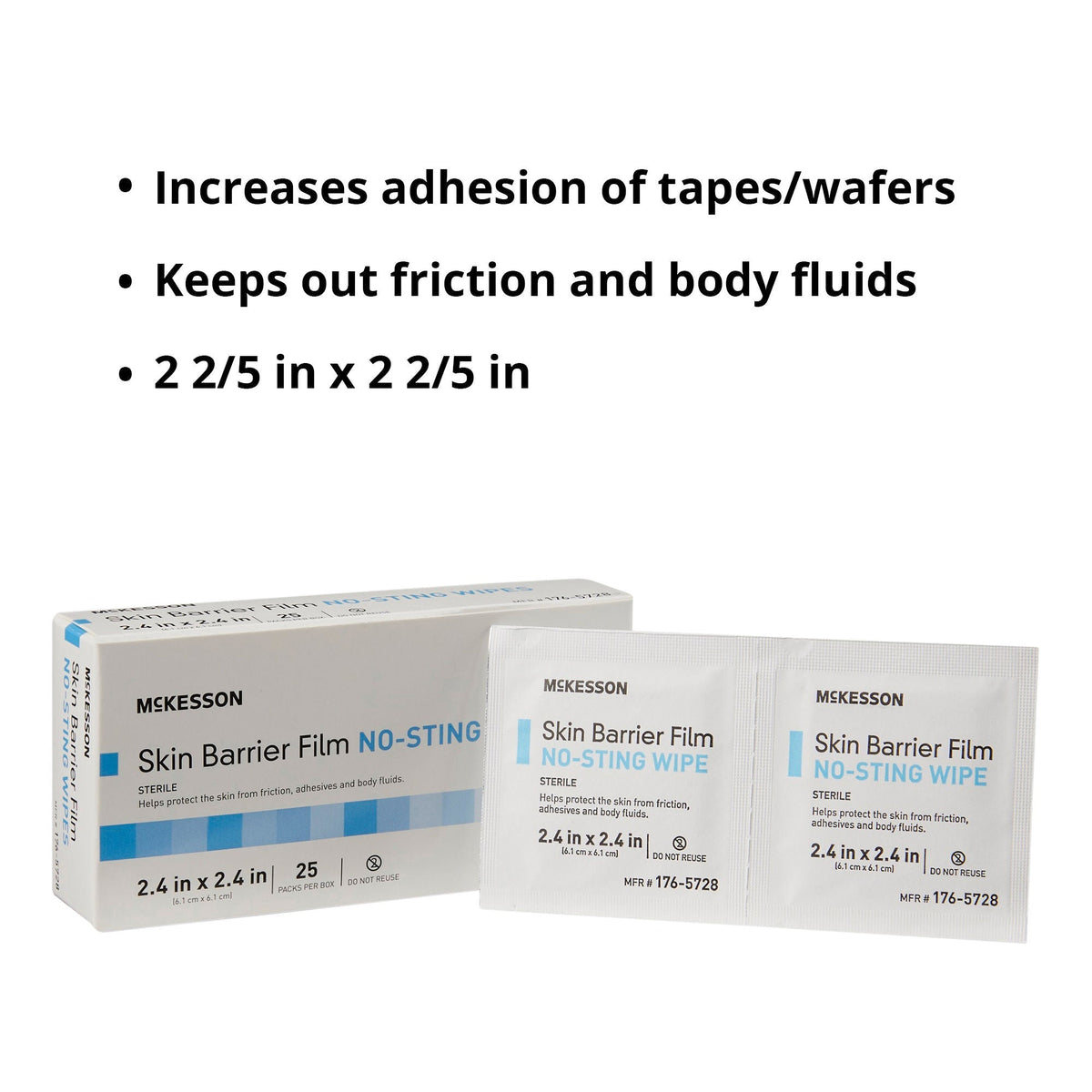 McKesson Skin Barrier Wipe - 176-5728-Box - LL Medico