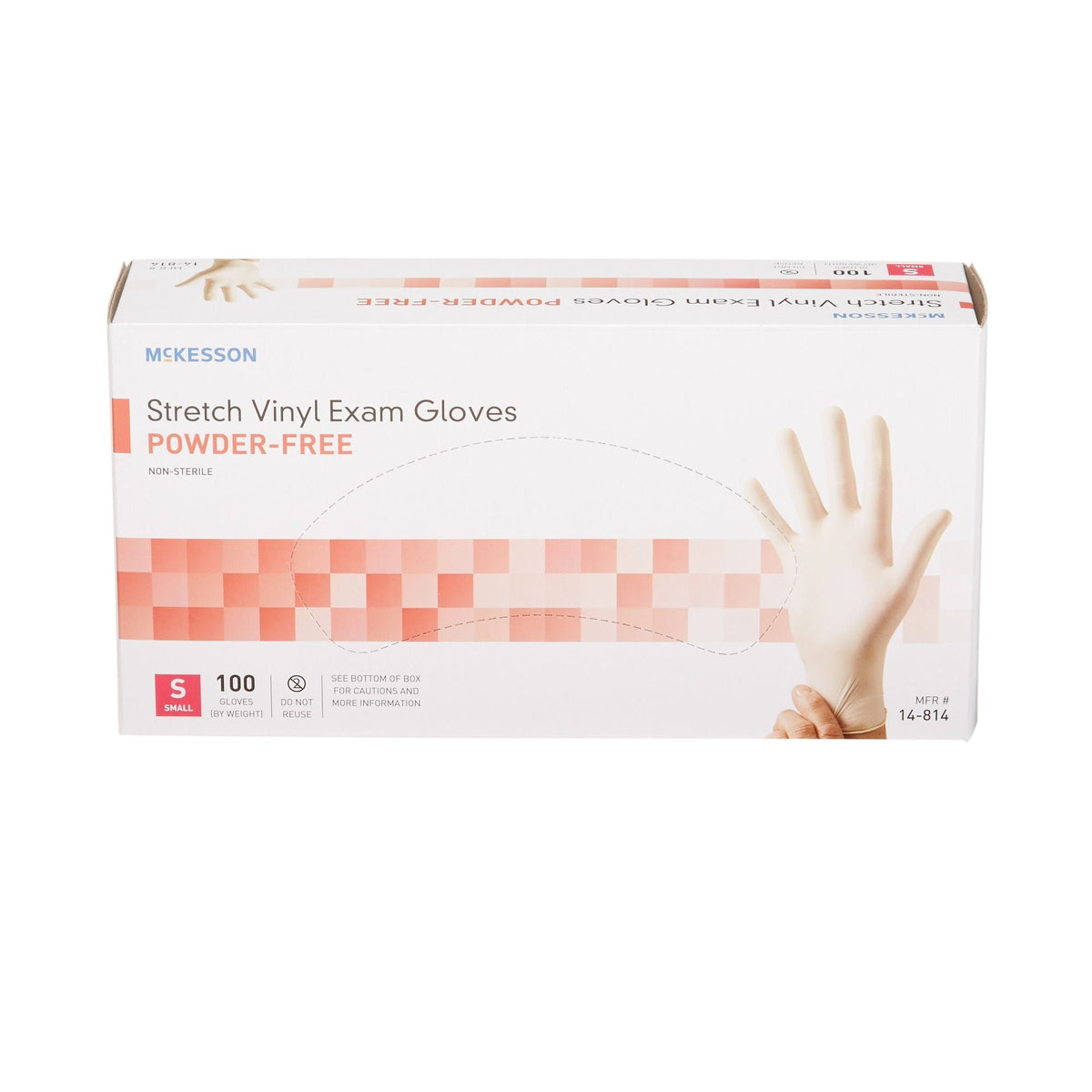 McKesson Stretch Vinyl Exam Gloves - 14-818-Box - LL Medico