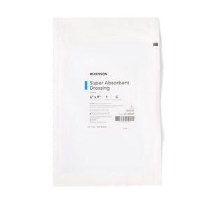 McKesson Super Absorbent Dressing, Sterile, 6" x 9" - 61-89569-Single - LL Medico