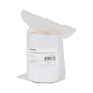 McKesson Tan Felt Adhesive Orthopedic Roll, 1/8" x 6" x 2.5 Yard - 09227-Single - LL Medico