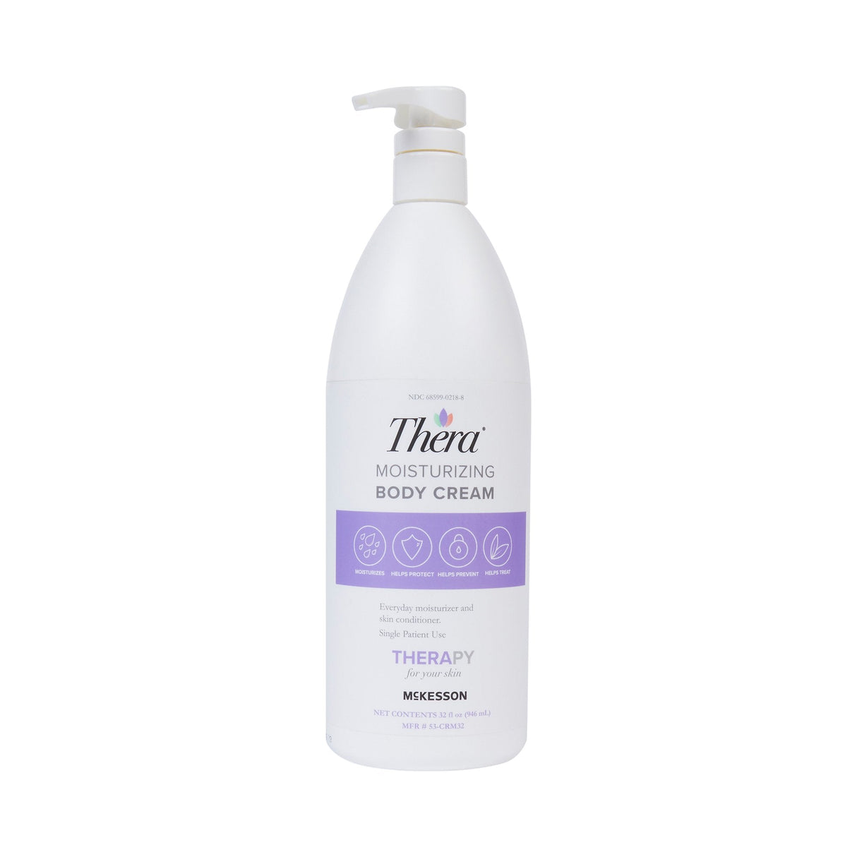 McKesson Thera Moisturizing Cream Pump, 32-ounce Pump Bottle - 53-CRM32-Single - LL Medico