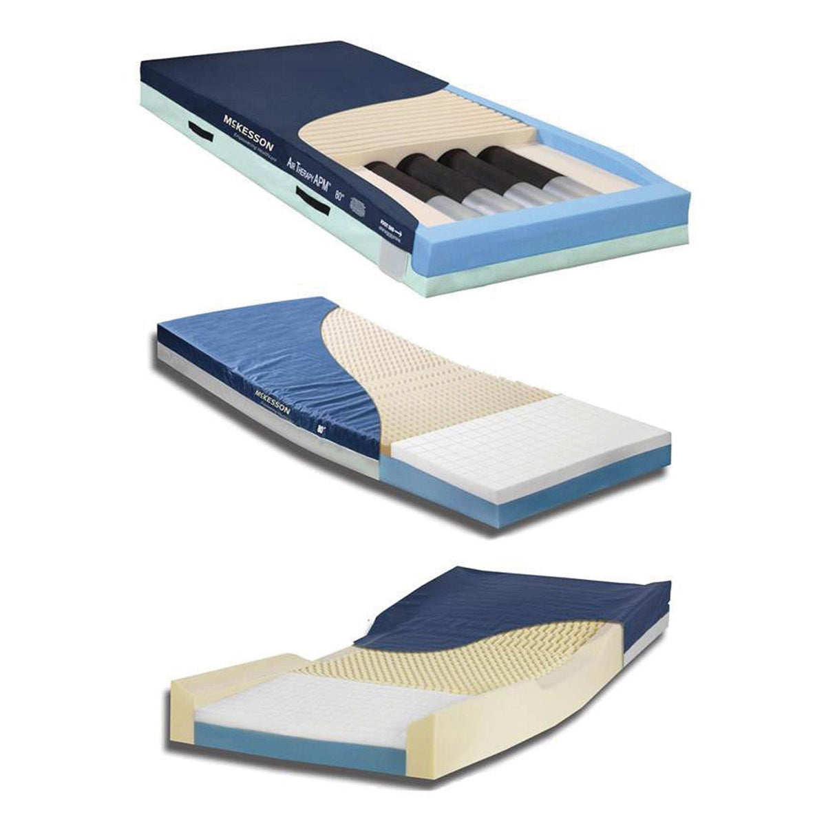 McKesson Therapeutic Bed Mattress, 35" W x 80" L x 6" H - GS8035-29-Single - LL Medico