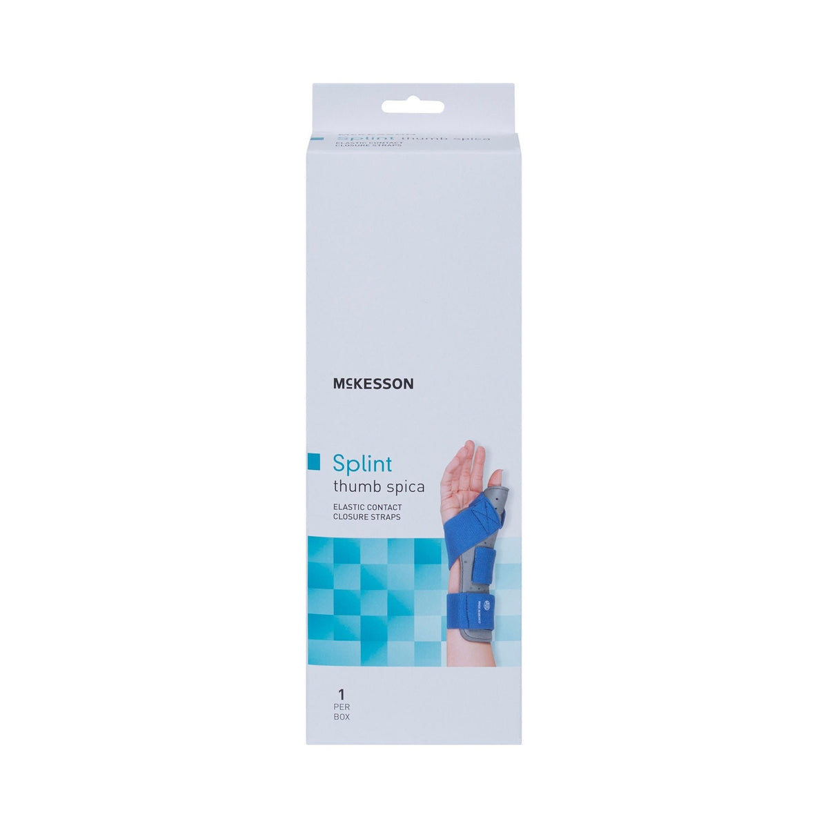 McKesson Thumb Spica Splint, Blue/Gray - 155-79-87114-Single - LL Medico