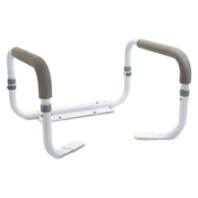 McKesson Toilet Safety Rail, White Steel, 16.5" to 19.5" Width - 146-RTL12087-Single - LL Medico