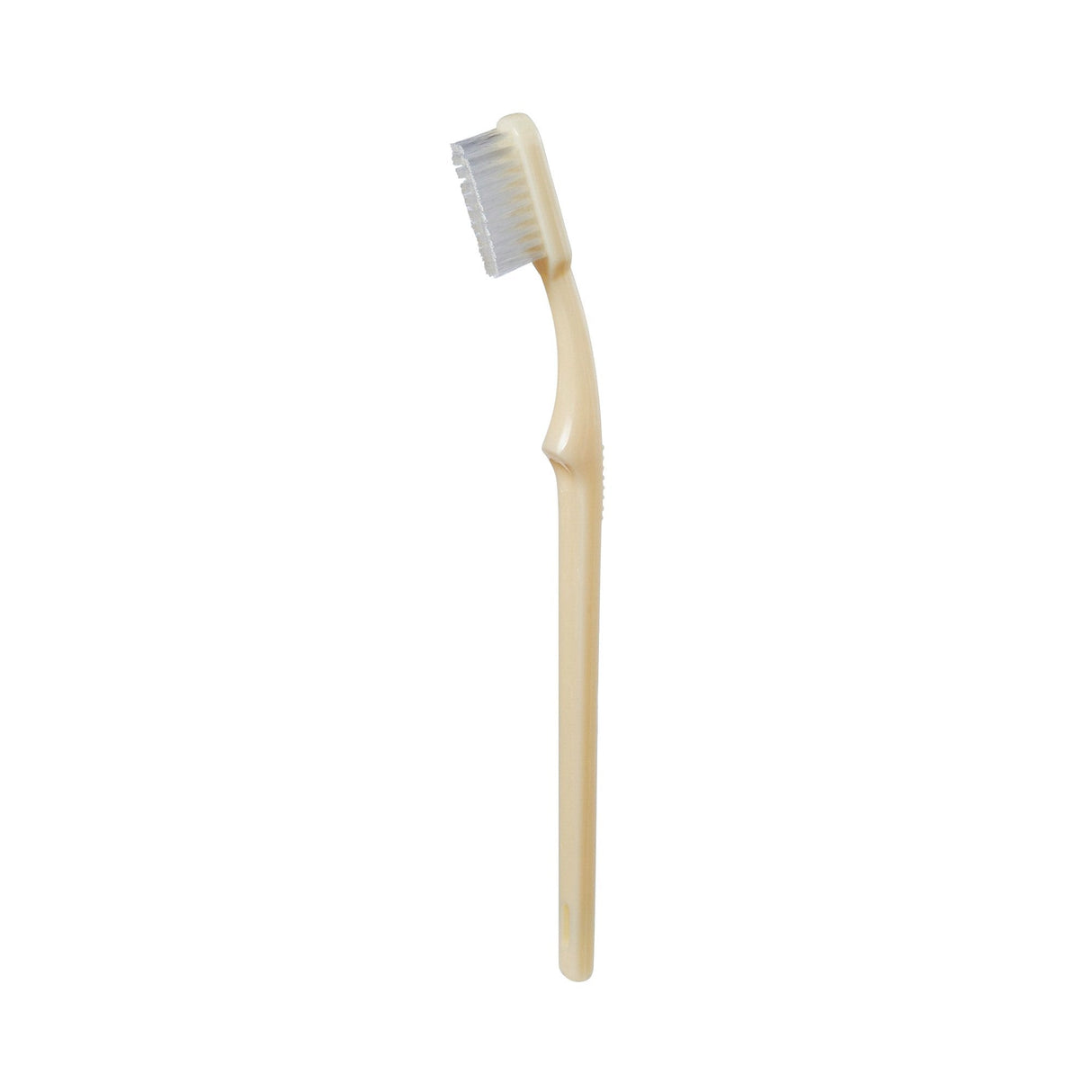 McKesson Toothbrush, Ivory, Medium, Curved Handle - 16-TB39-Single - LL Medico