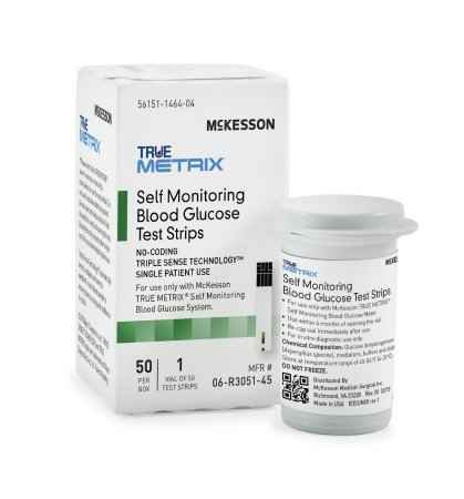 McKesson TRUE METRIX Blood Glucose Test Strips - 06-R3051-45 - LL Medico