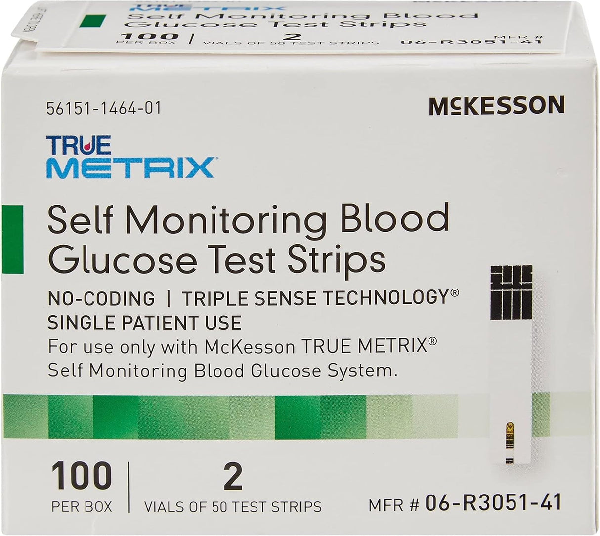 McKesson TRUE METRIX Blood Glucose Test Strips - 06-R3051-45 - LL Medico