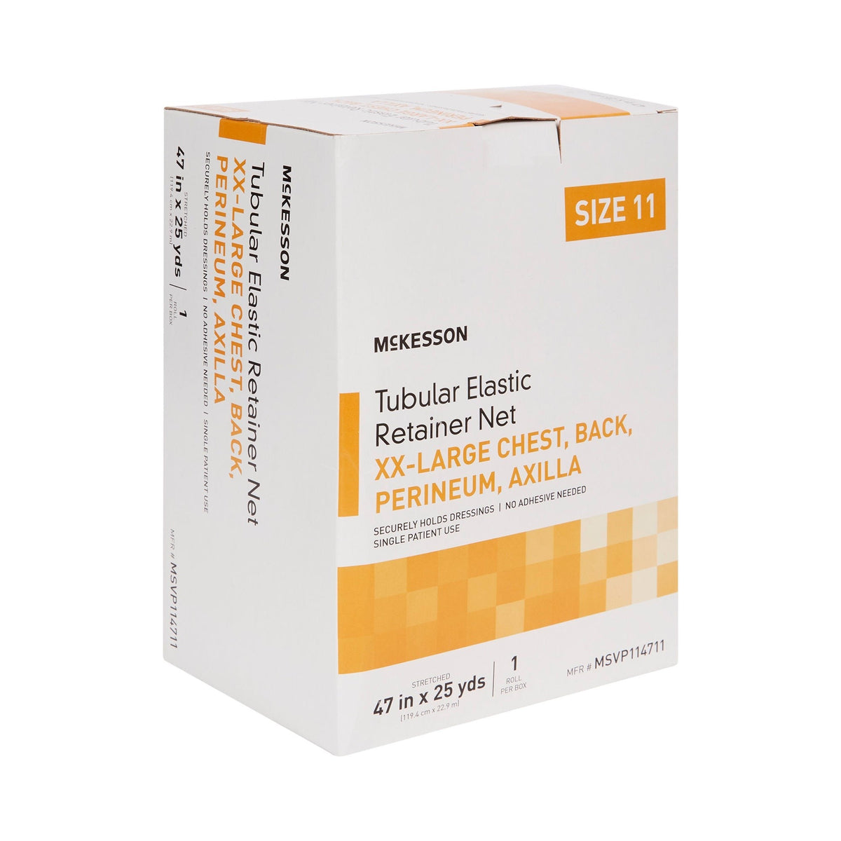 McKesson Tubular Elastic Retainer Net, Non-Sterile, Size 11, 47 In x 25 Yds - MSVP114711-Box - LL Medico