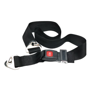 McKesson Two-Piece Backboard / Stretcher Strap, Black, 2" x 5' - 11352BKM-Single - LL Medico