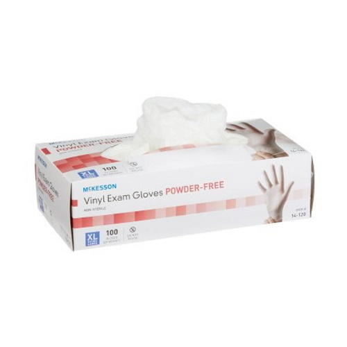 McKesson Vinyl Exam Gloves, Clear - 14-112-Box - LL Medico