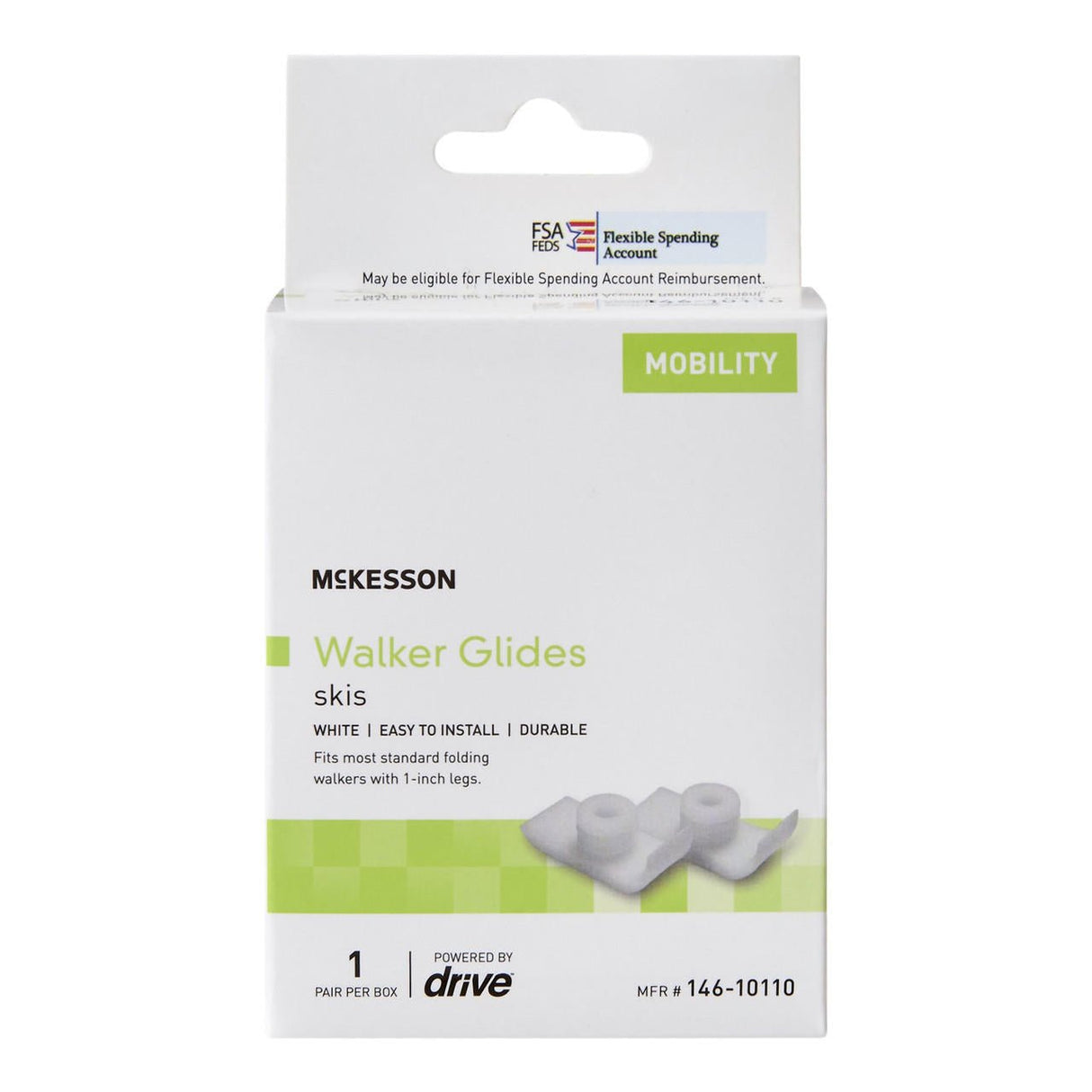 McKesson Walker Ski Glides - 146-10110 - LL Medico