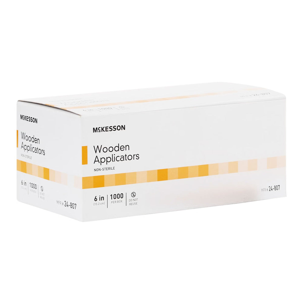 McKesson Wooden Applicators, Non-Sterile, 6 In - 24-807-Box - LL Medico