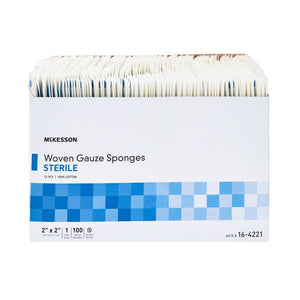 McKesson Woven Gauze Sponges Sterile, box front