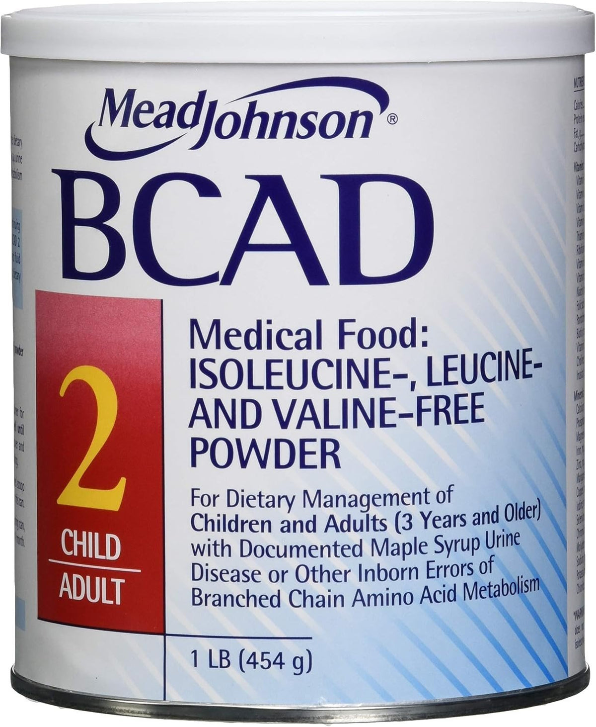 Mead Johnson BCAD 2 Medical Food Powder, Vanilla, 1 lb - 891501-Single - LL Medico
