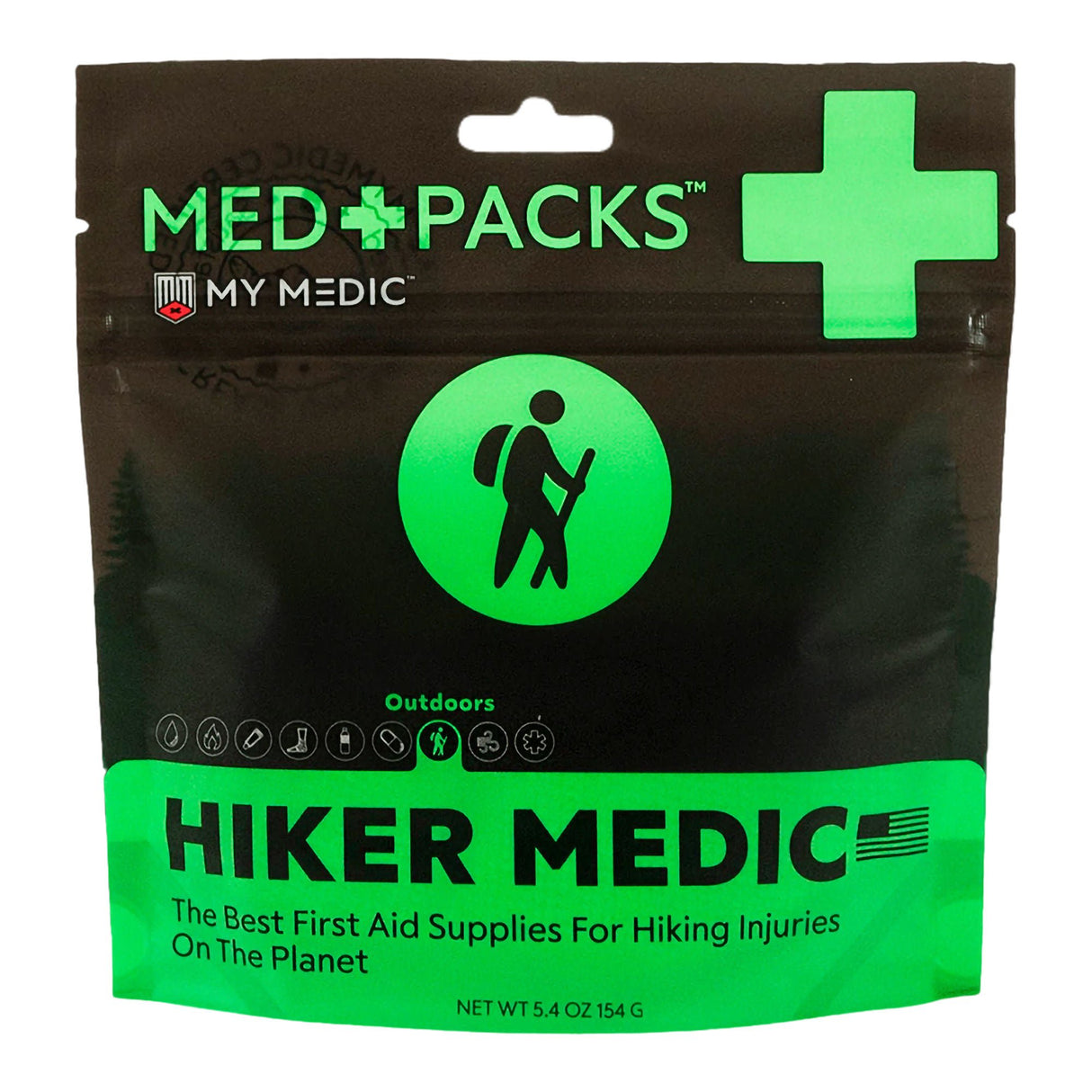 Med Packs First Aid Kit for Hikers – Outdoor Injury Supplies in Portable Pouch