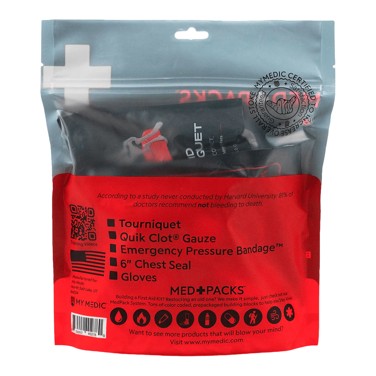 Med Packs First Aid Kit to Stop Bleeding – Emergency Supplies in Portable Pouch