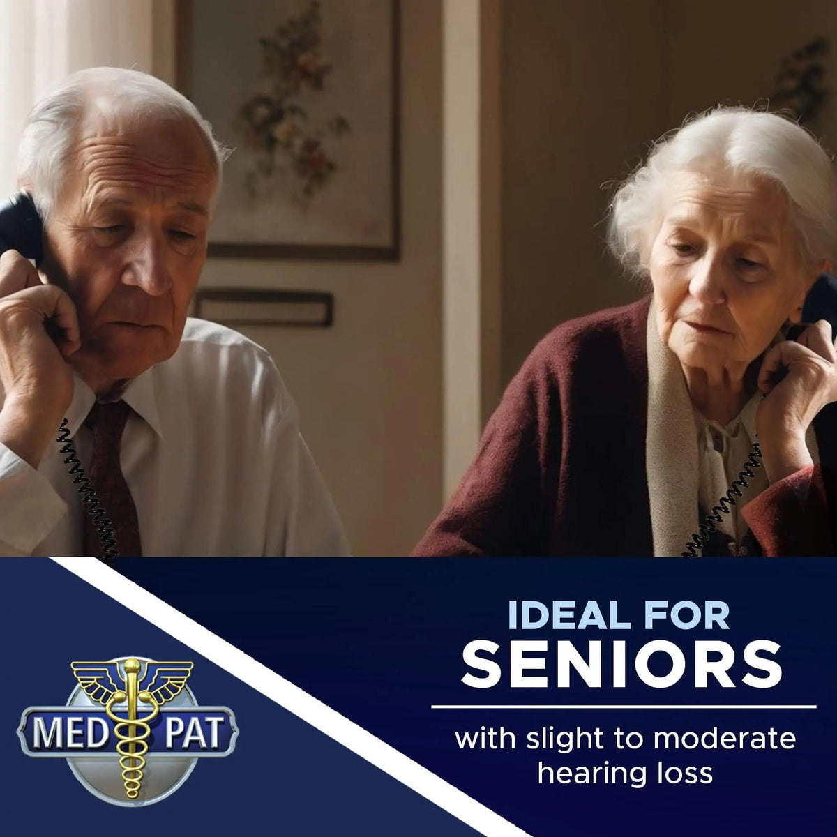 Med-Pat D2200 Dual-Handset Landline Phone | 2 Can Talk 2