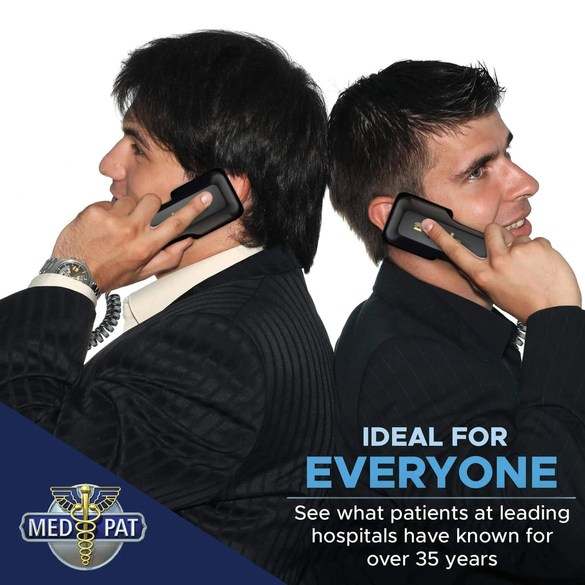 Med-Pat D2200 Dual-Handset Landline Phone | 2 Can Talk 2