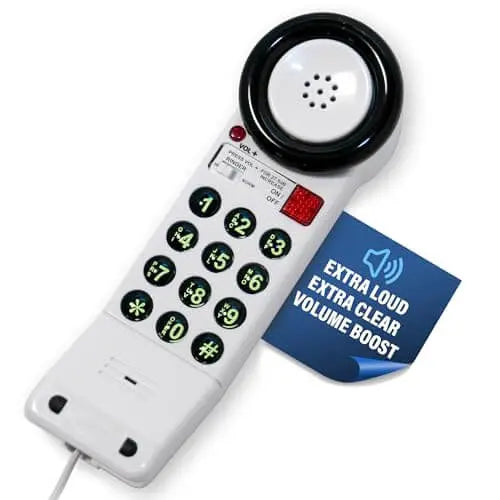Med-Pat XL88Q Extra-Loud One-Piece Phone | Visual Ring & HAC