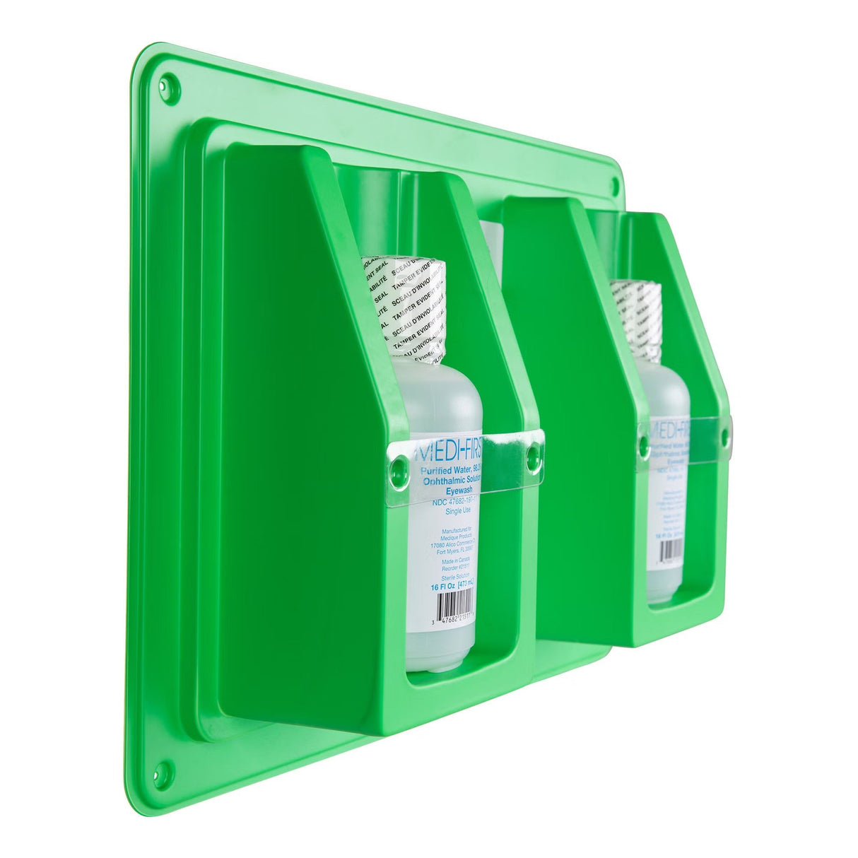 Medi-First Wall Station Emergency Eye/Face Wash Bottle, 16 fl oz - 19825-Single - LL Medico