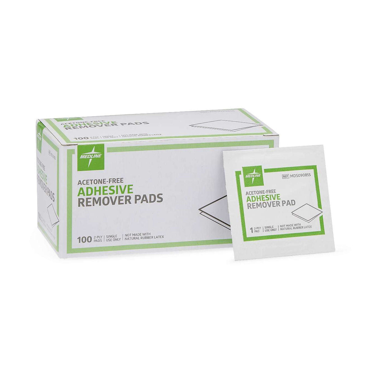 Medline Adhesive Remover, 1¼ x 1½ Inch Wipe