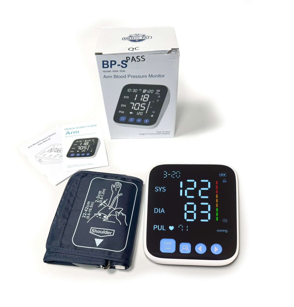 Med-Pat BP-S Automatic Upper Arm Blood Pressure Monitor