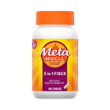 Metamucil 3-in-1 Fiber Capsules, Psyllium Husk, 0.52 Gram