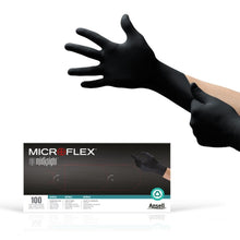 Microflex MidKnight Nitrile Exam Gloves, Black, Fully Textured - MK-296-XL-Case - LL Medico