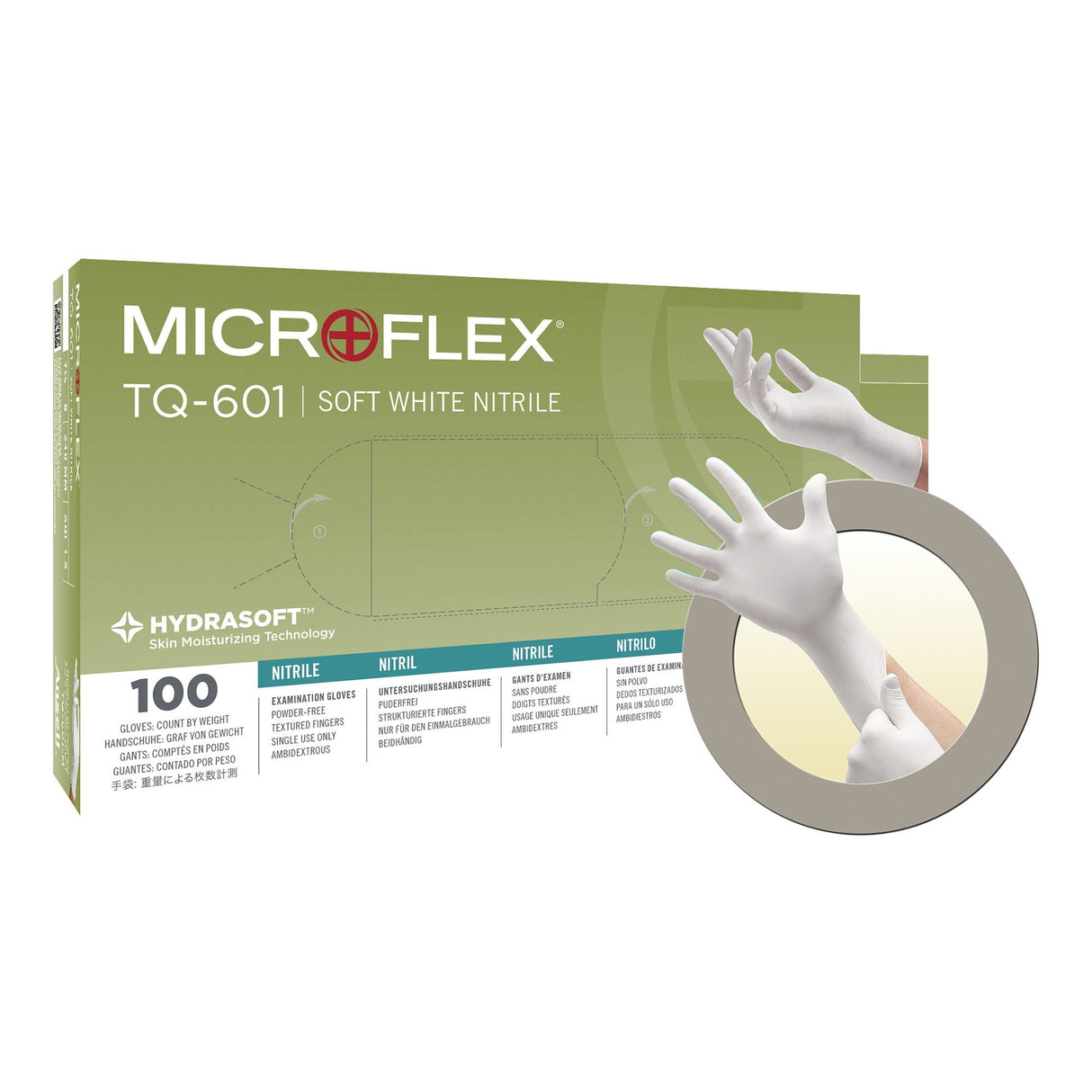 Microflex Soft White Nitrile Exam Glove - TQ-601-S-Box - LL Medico