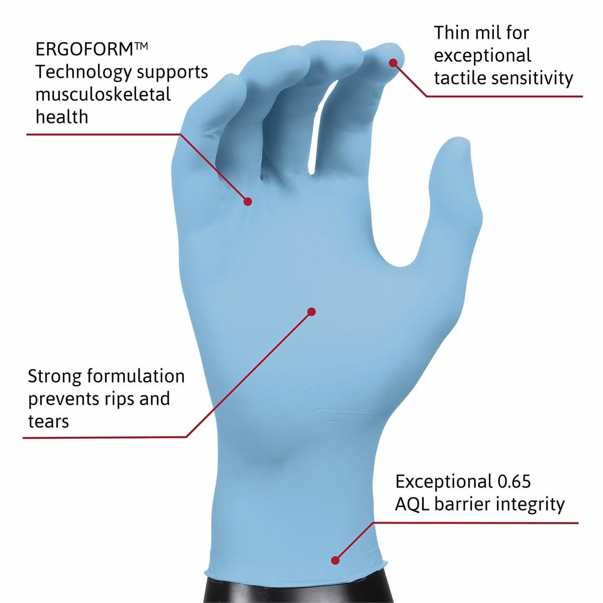 Microflex Xceed Nitrile Exam Gloves, Blue - XC-310-S-Box - LL Medico