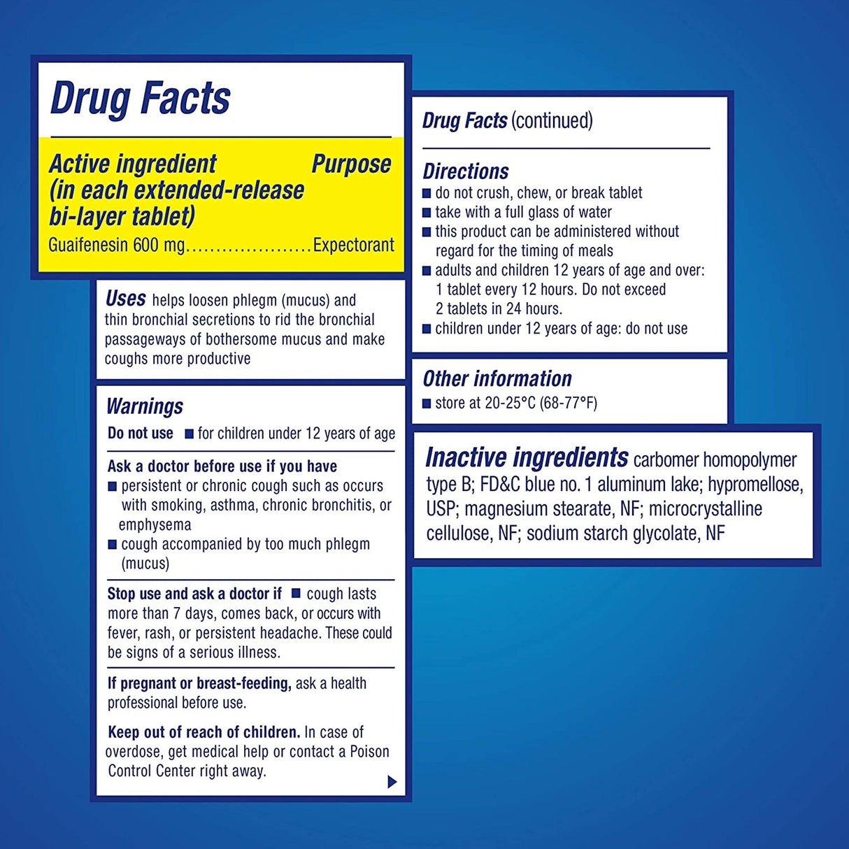 Mucinex 12 - Hour Guaifenesin Extended - Release Bi - Layer Tablets - 63824000832 - LL Medico