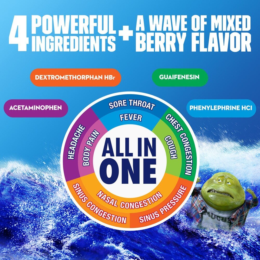 Mucinex Fast - Max Cold & Flu Relief All - In - One Liquid, Maximum Strength, 6 fl oz - 63824054866 - LL Medico