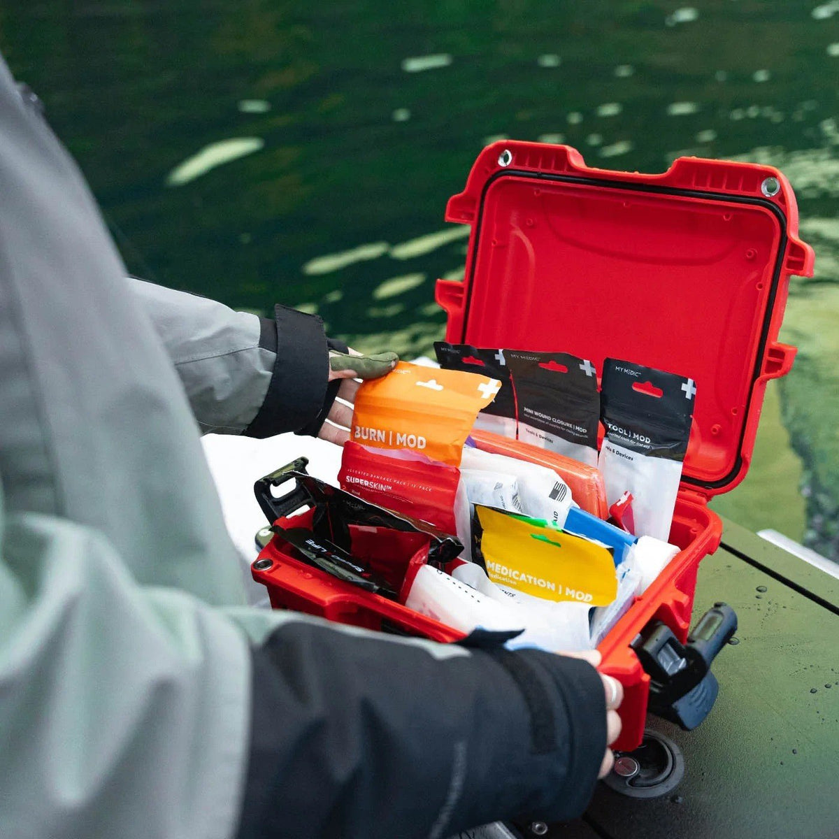 My Medic MyFAK Pro First Aid Kit, Red Waterproof Hard Case - MM-KIT-905-MFK-V2-PRO-Single - LL Medico