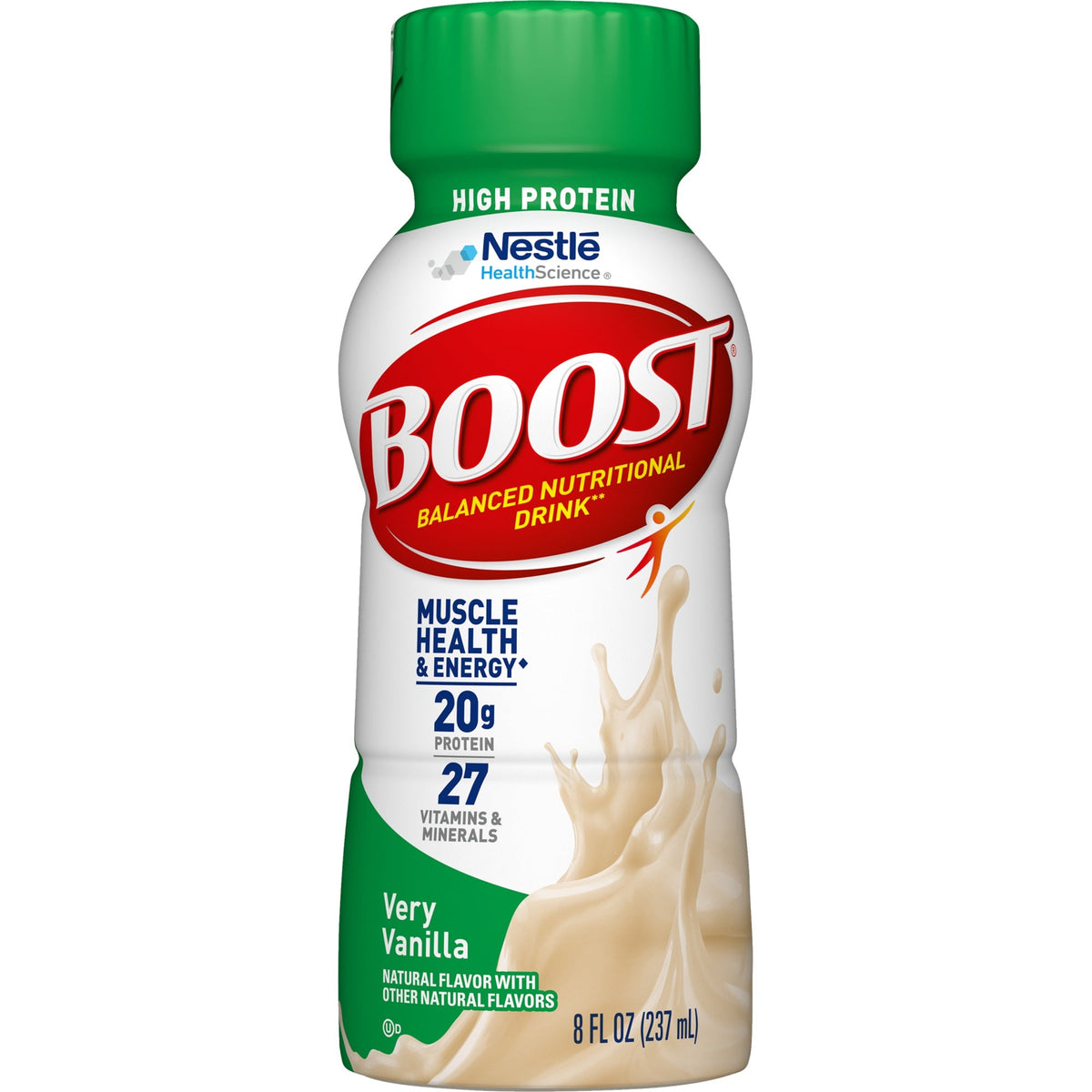 Nestle Boost Plus Nutritional Drink, Very Vanilla, 8 oz Carton, CS/24 - 00043900811864 - LL Medico