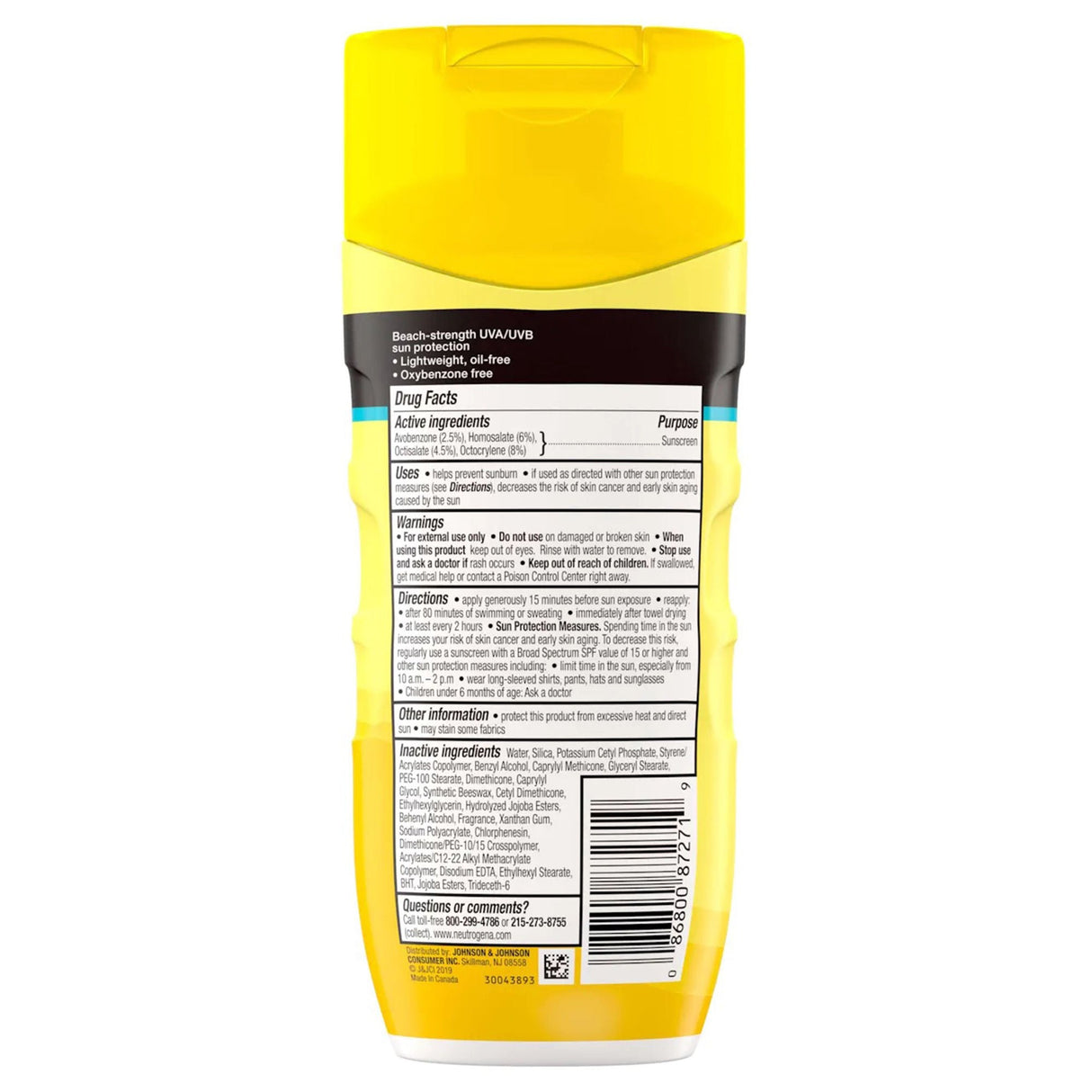 Neutrogena Beach Defense Water + Sun Protection Sunscreen Lotion, SPF 30 - 08680087271-Single - LL Medico