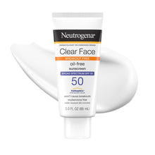 Neutrogena Clear Face Oil-Free Sunscreen Lotion, SPF 50, 3 fl oz - 69968066203-Single - LL Medico