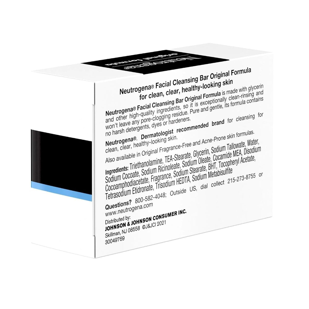 Neutrogena Original Formula Transparent Facial Bar, Unscented, 3.5 oz - 70501001350-Single - LL Medico