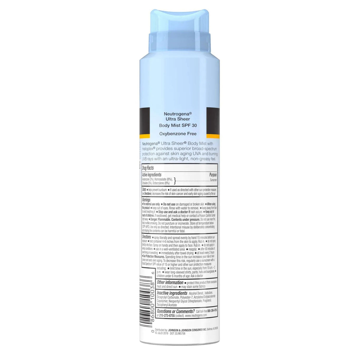 Neutrogena Ultra Sheer Sunscreen Spray, SPF 30 - 69968002105-Single - LL Medico