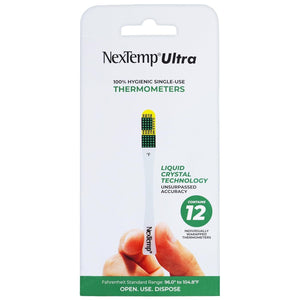 NexTemp Single Patient Skin Thermometer, 96 to 104 °F - 1112-20-Box - LL Medico