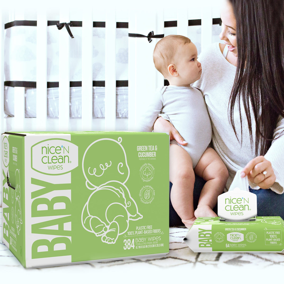 Nice'n Clean Baby Wipes, Unscented - M233XT-Pack - LL Medico
